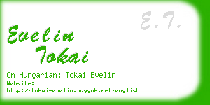 evelin tokai business card